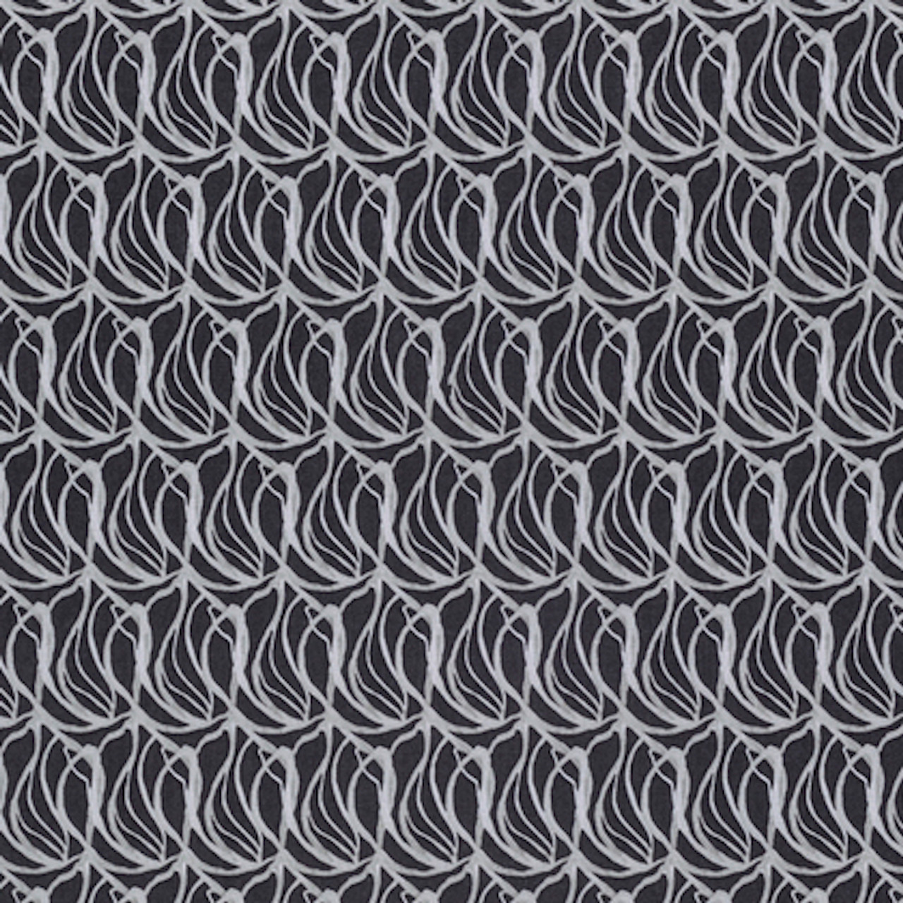 Shelli Rummel Soft Repose PWSR004 Infinite Beauty Charcoal Cotton Fabric By Yd