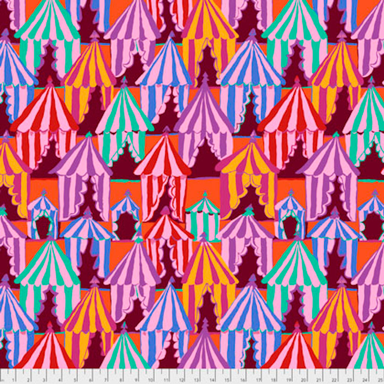 Brandon Mably PWBM066 Glamping Red Quilting Cotton Fabric By The Yard