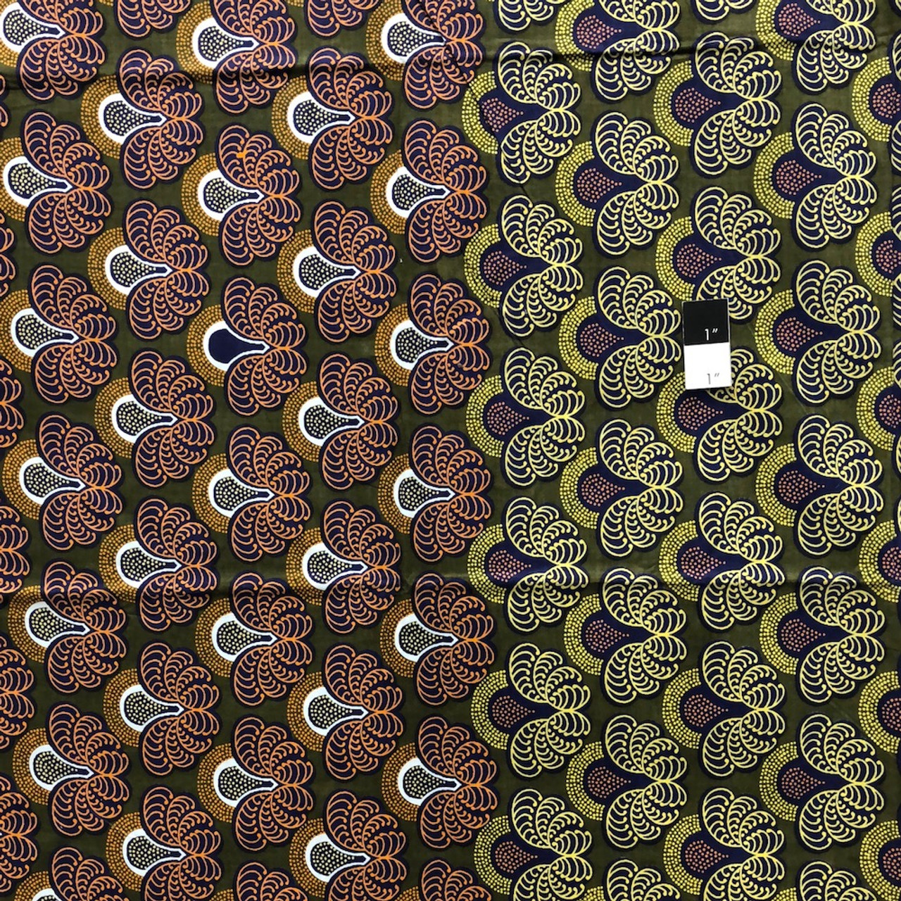 Genuine African Printex Xclusive Collection S-70017 Cotton Fabric By The Yard