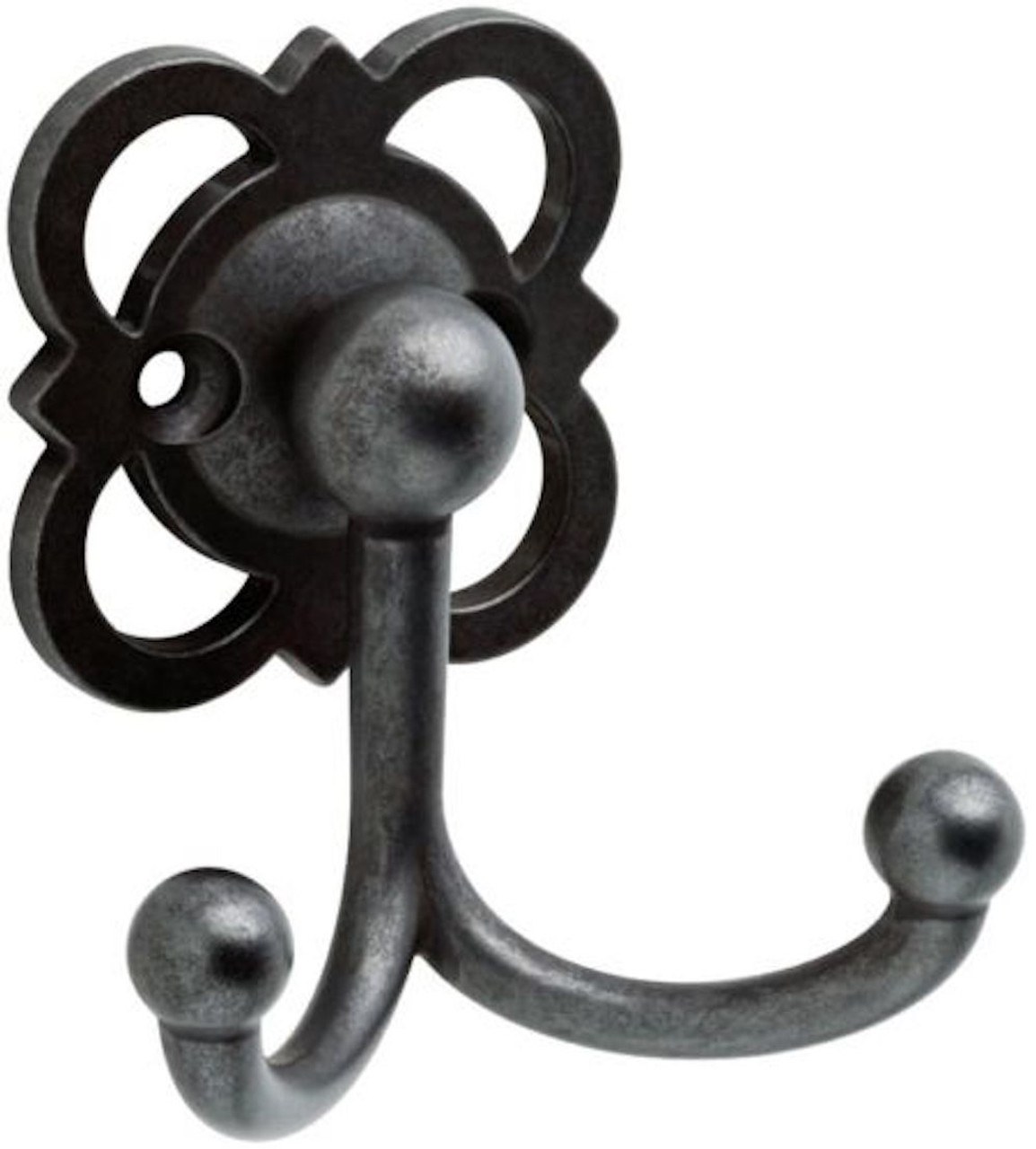 Brainerd P32082WSI Soft Iron Quatrefoil Hook Coat, Hat, Robe Hook