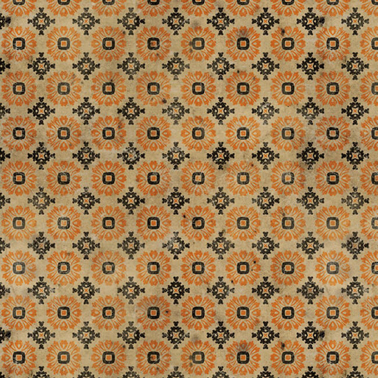 Tim Holtz PWTH076 Materialize Manor Orange Cotton Fabric By Yard