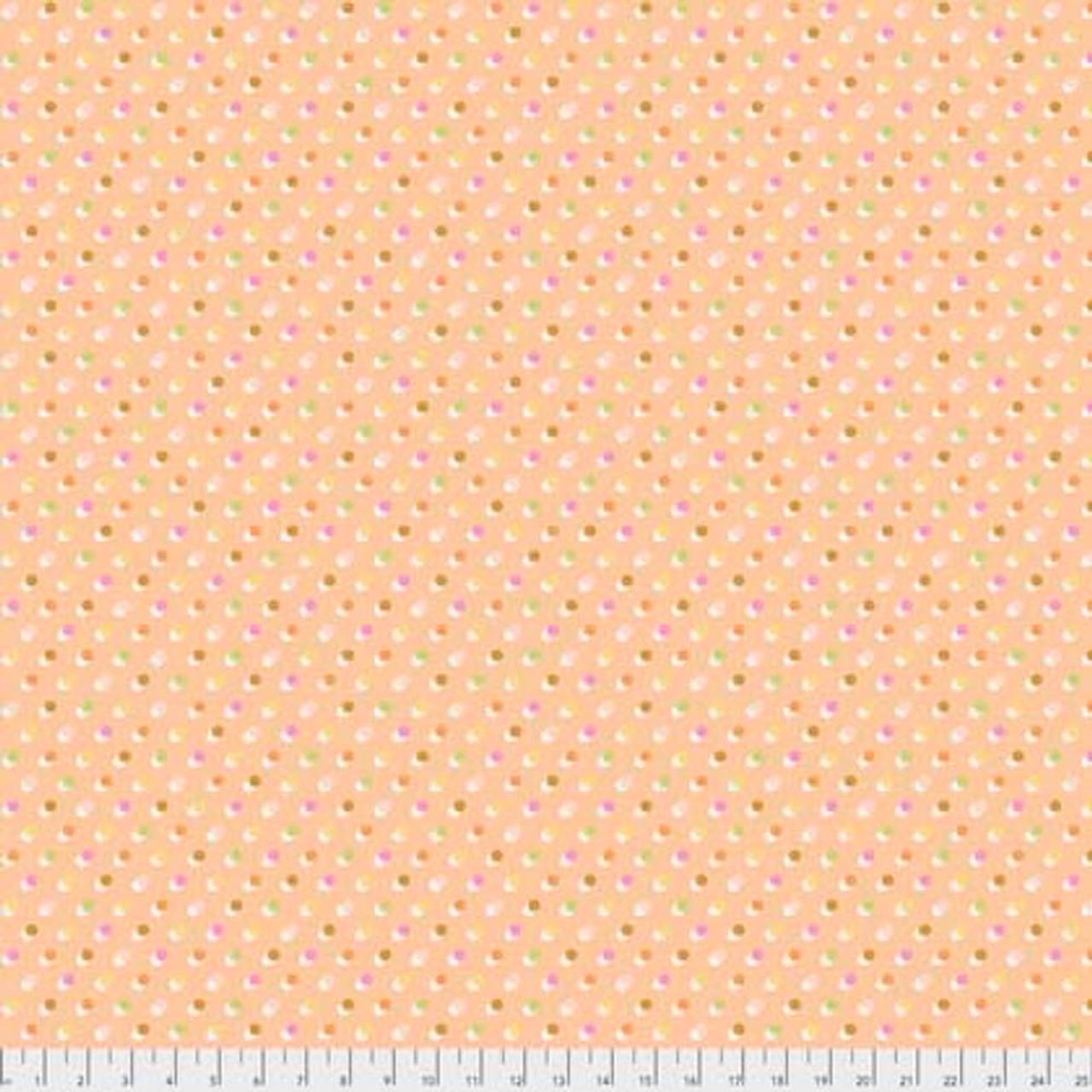 Erin McMorris Echo PWEM104 Glow Dots Peach Fabric By The Yard