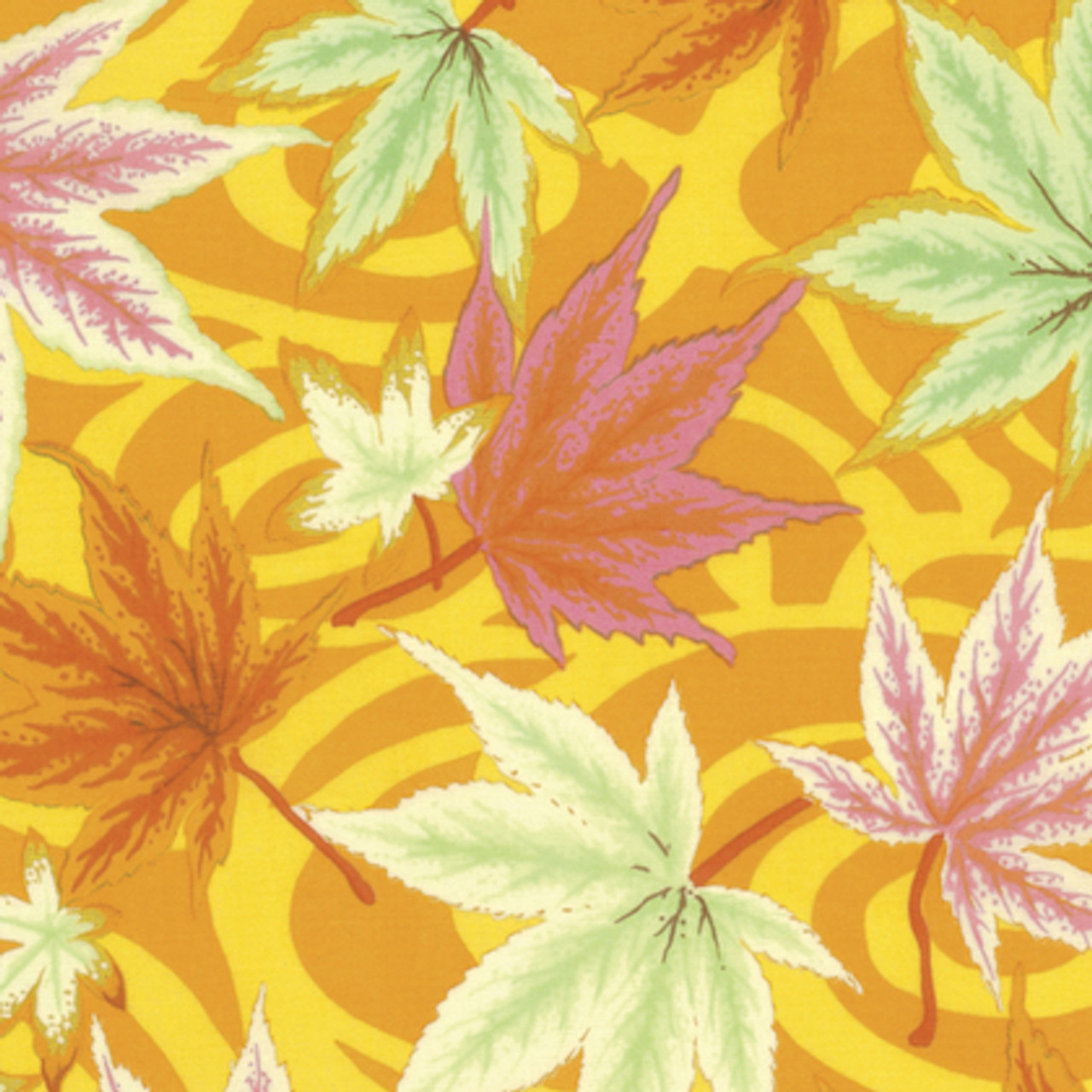 Philip Jacobs PWPJ080 Maple Stream Ochre Cotton Quilting Fabric By Yard