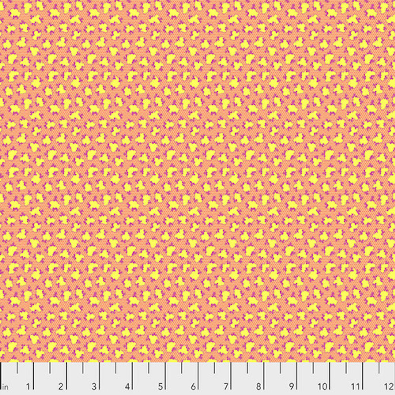 Snow Leopard Arcadia PWSL071 Snow Leopard Tropical Cotton Fabric By Yd