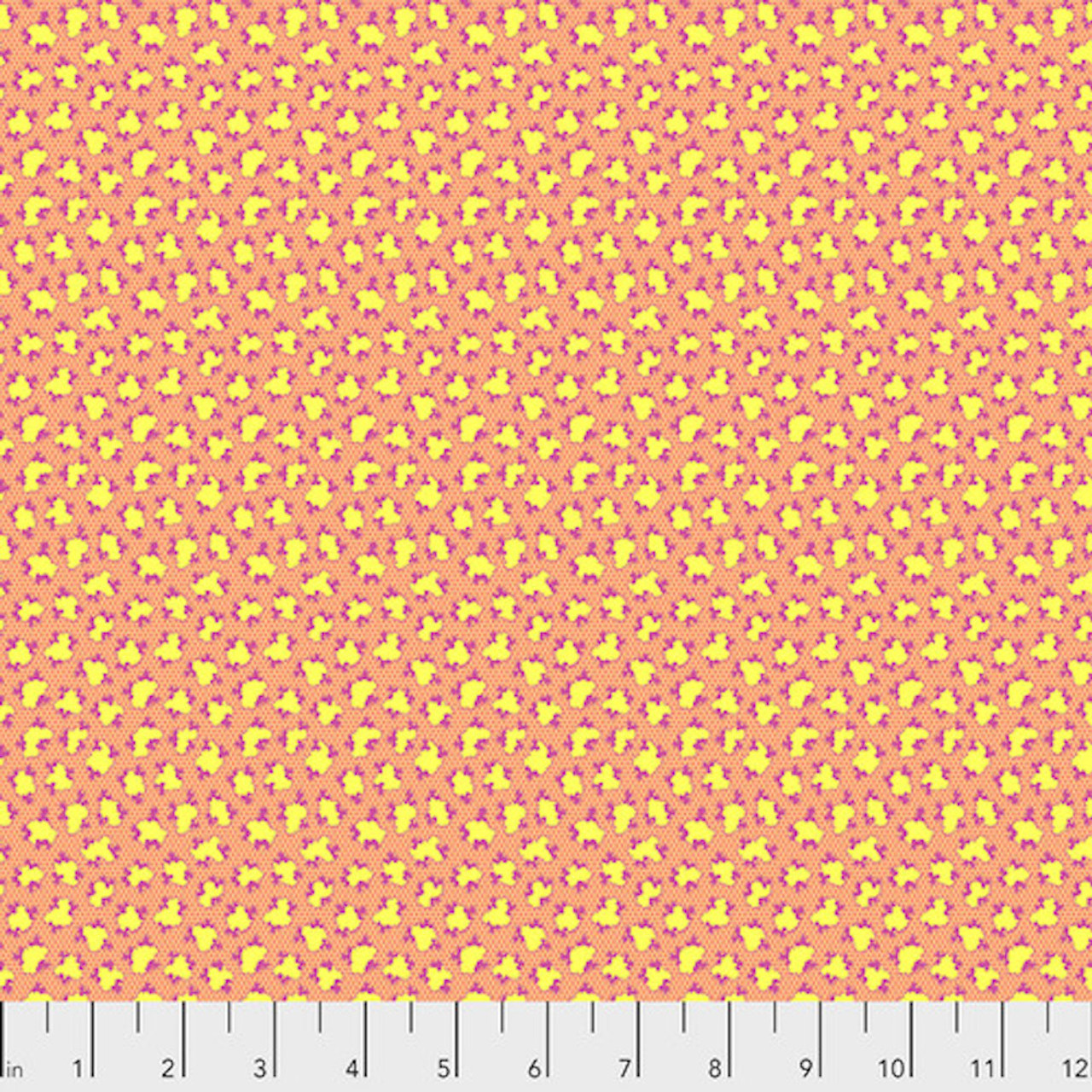 Snow Leopard Arcadia PWSL071 Snow Leopard Tropical Cotton Fabric By Yd