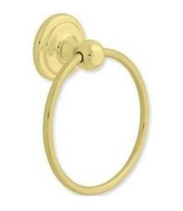 Jamestown Bath Towel Ring Brass Finish
