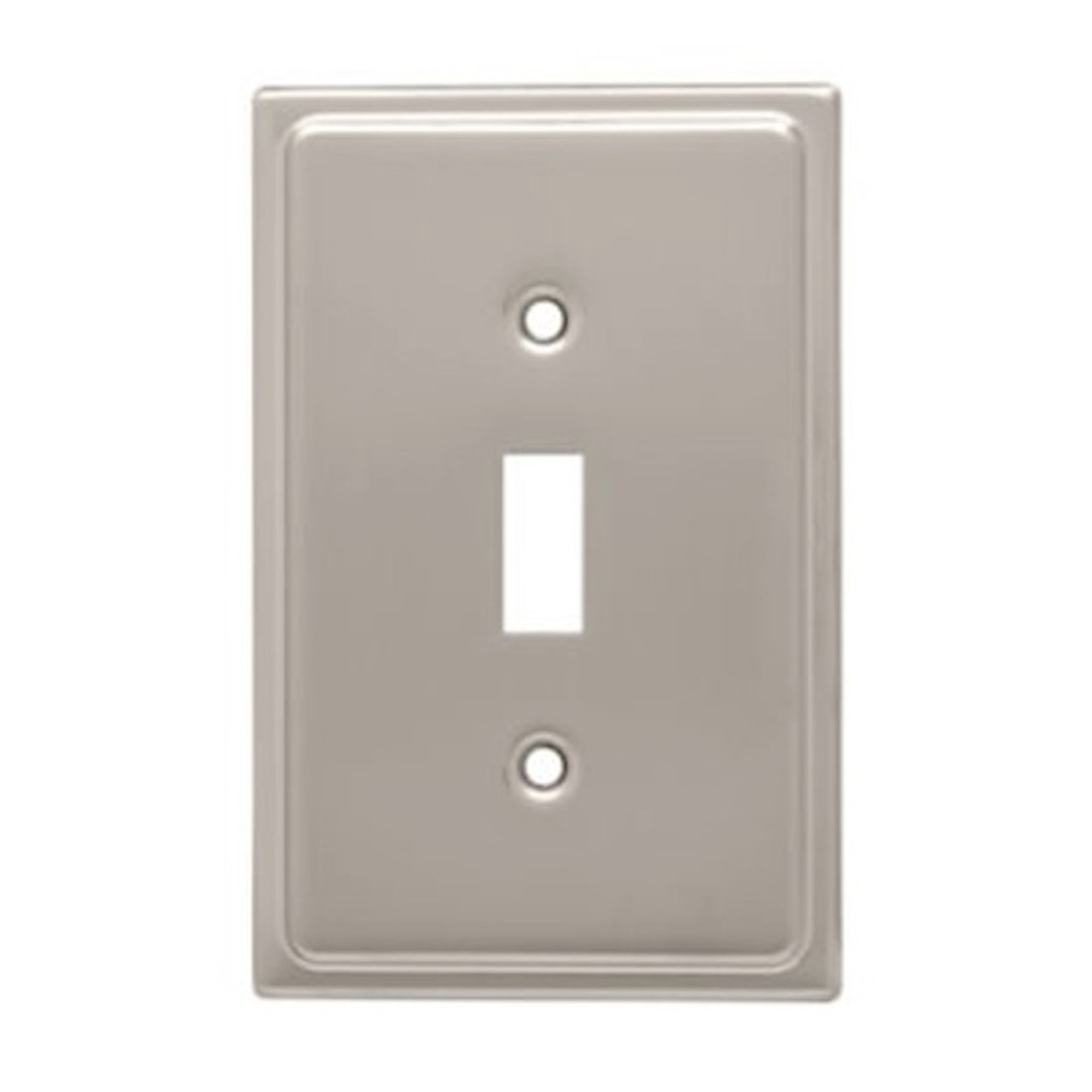 126364 Satin Nickel Country Fair Single Switch Cover Plate