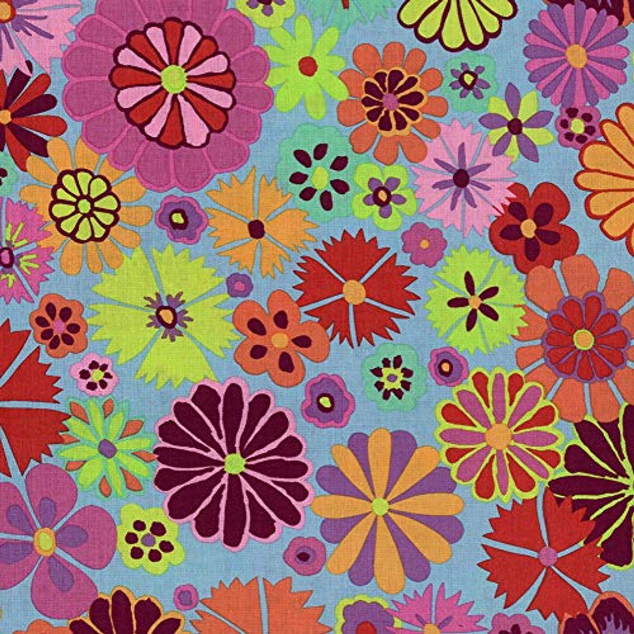 Kaffe Fassett PWKF007 Artisan Folk Flower Pink Quilting Fabric By Yard