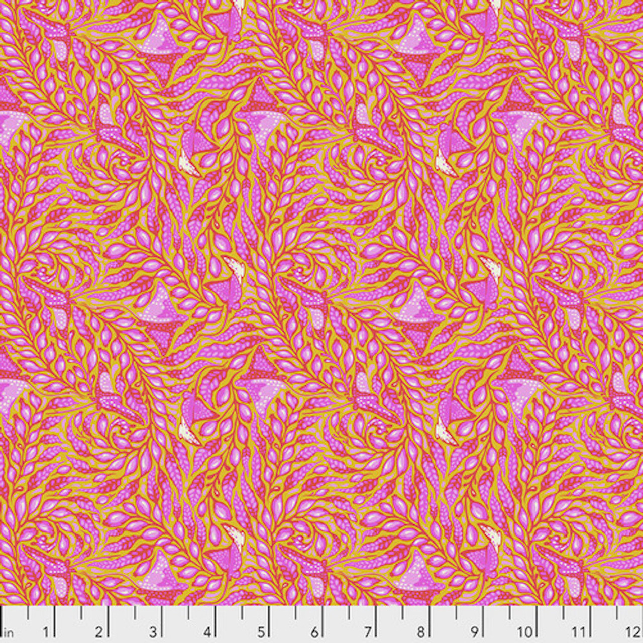 Tula Pink PWTP123 Zuma Sting Ray Glow Fish Cotton Quilting Fabric By Yd