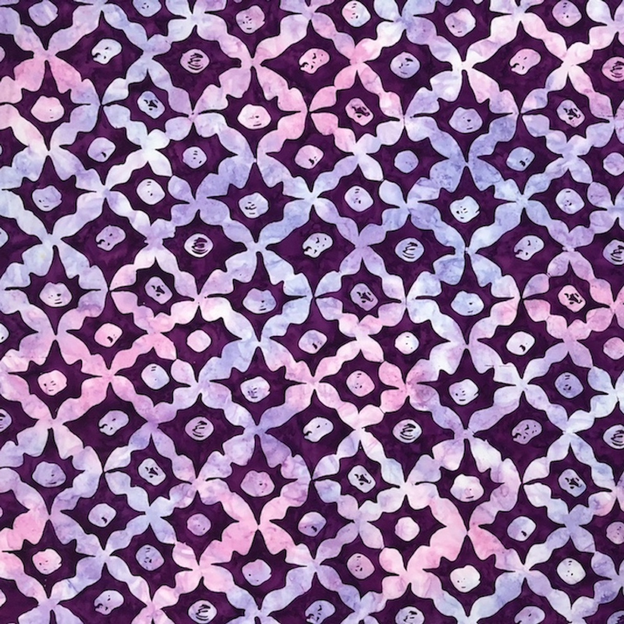 Kaffe Fassett BKKF011 Artisan Batik Stars Lavender Cotton Fabric By Yard