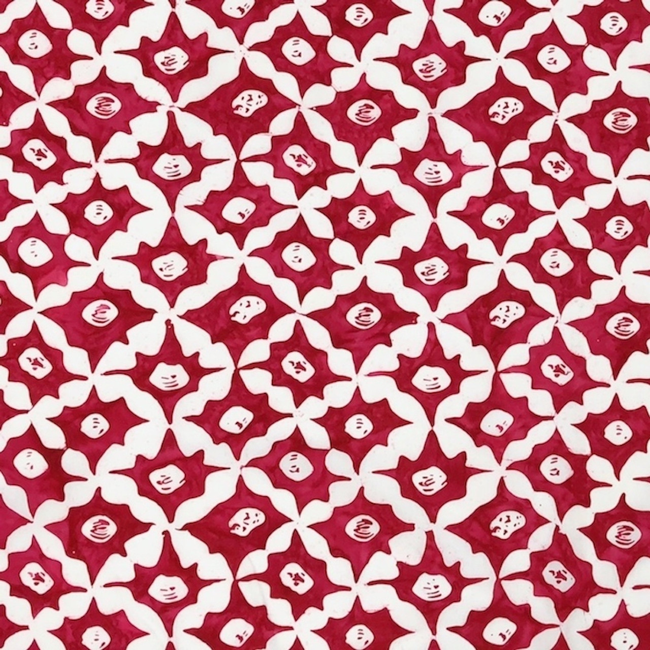 Kaffe Fassett BKKF011 Artisan Batik Stars Red Cotton Fabric By Yard