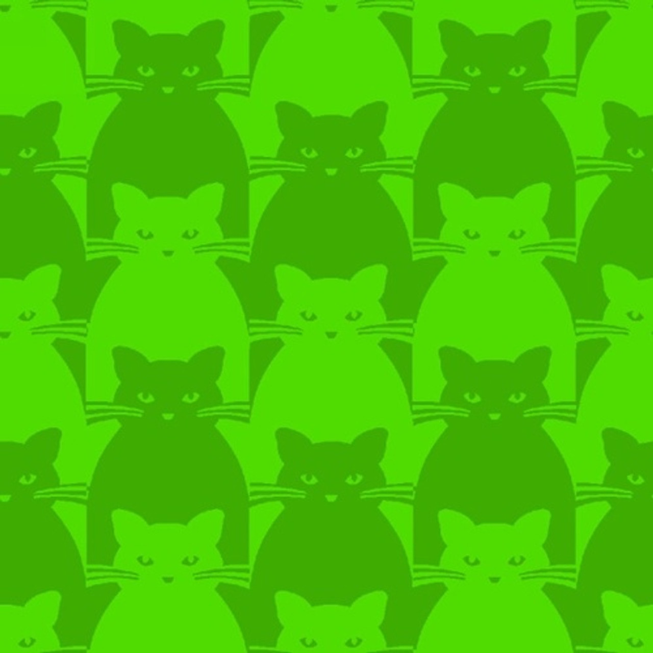Blank Quilting 8585-66 Kitty Kitty Tonal Cat Green Cotton Fabric By Yard