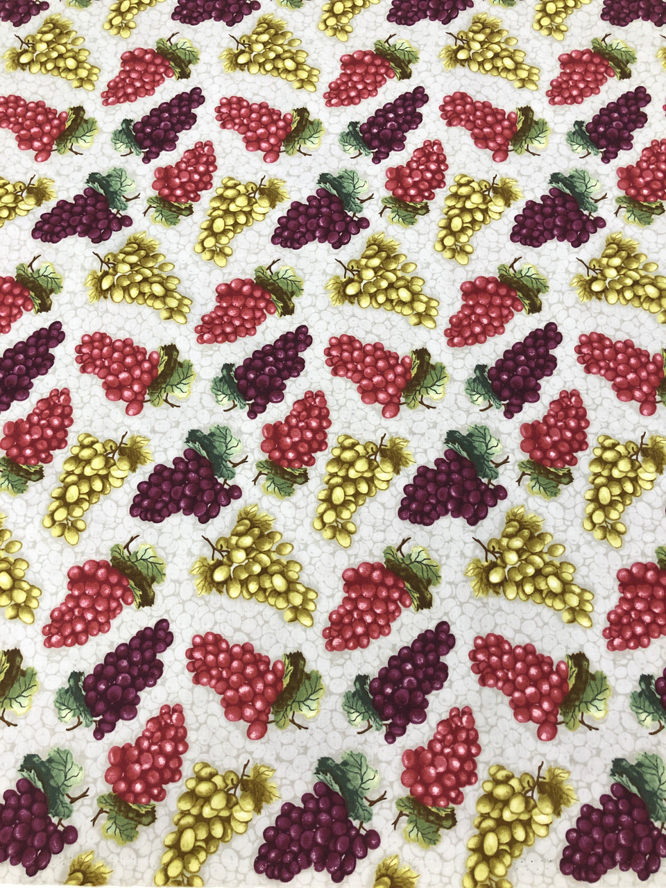 Henry Glass 1355-99 Wine Night Tossed Grapes Grey/Multicolor Quilting Fabric By Yard