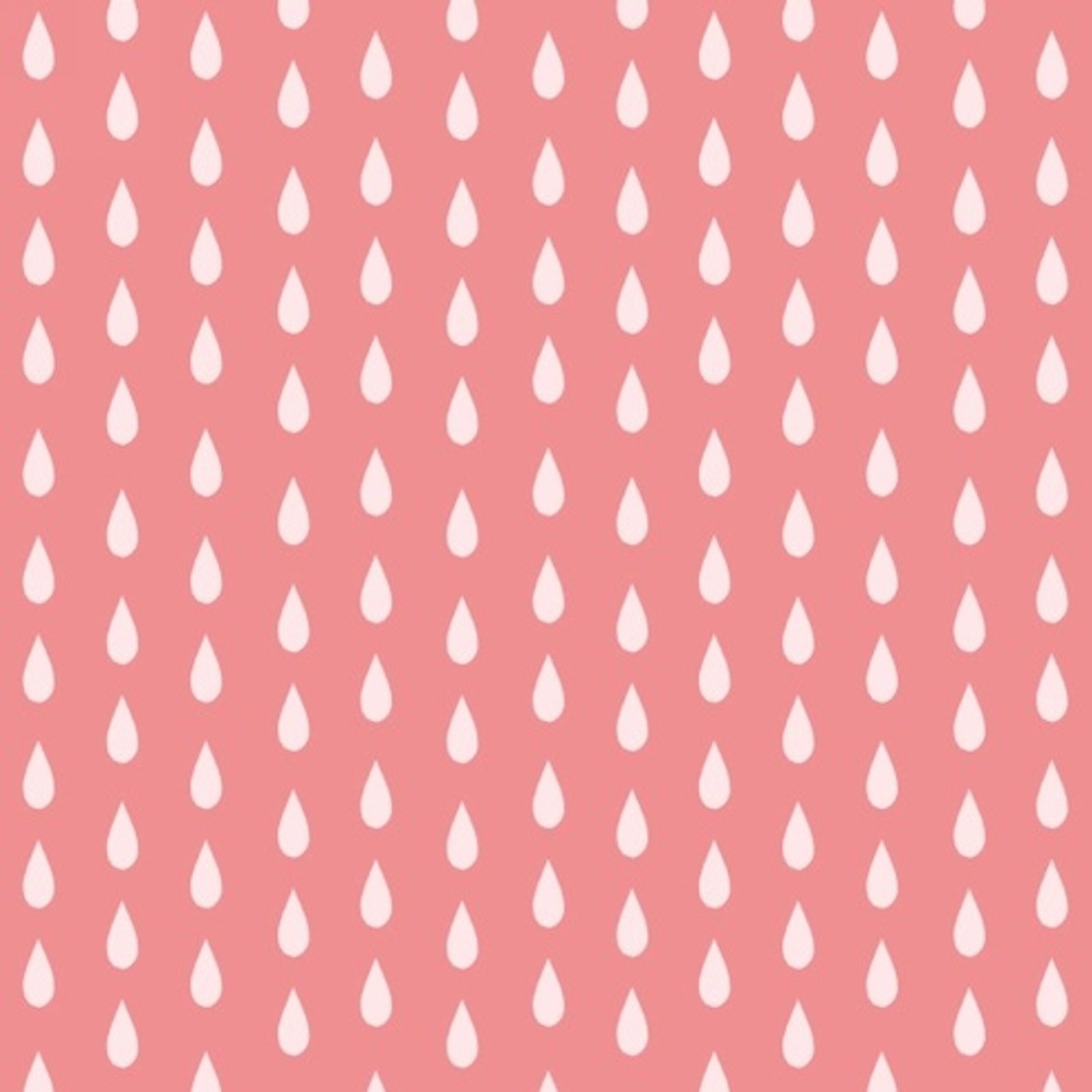 Studio E 4145-22 Ducky Tales Raindrops Pink Cotton Quilting Fabric By Yd