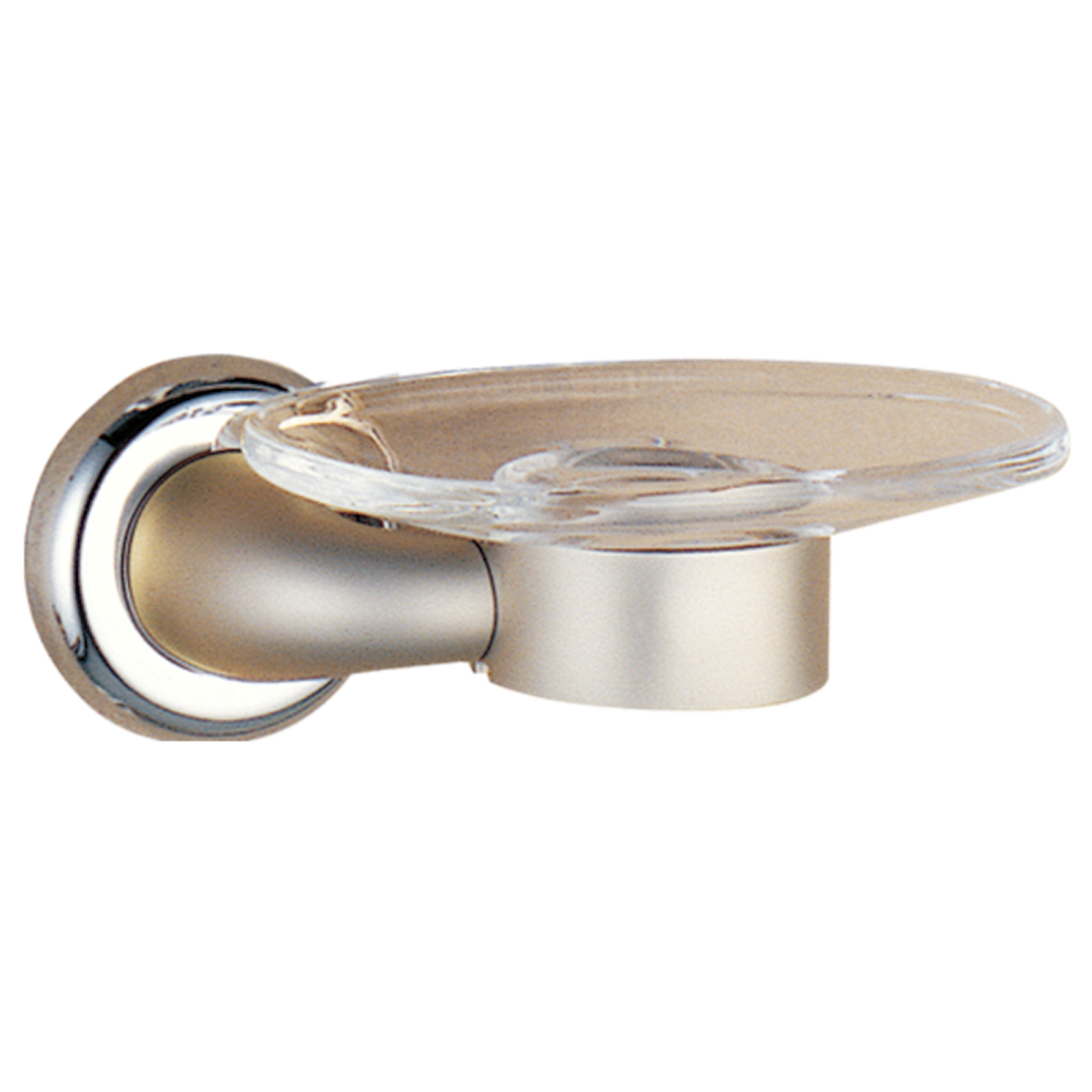 Delta 73055NC Innovations Bath Soap Dish Chrome & Peal Nickel Finish