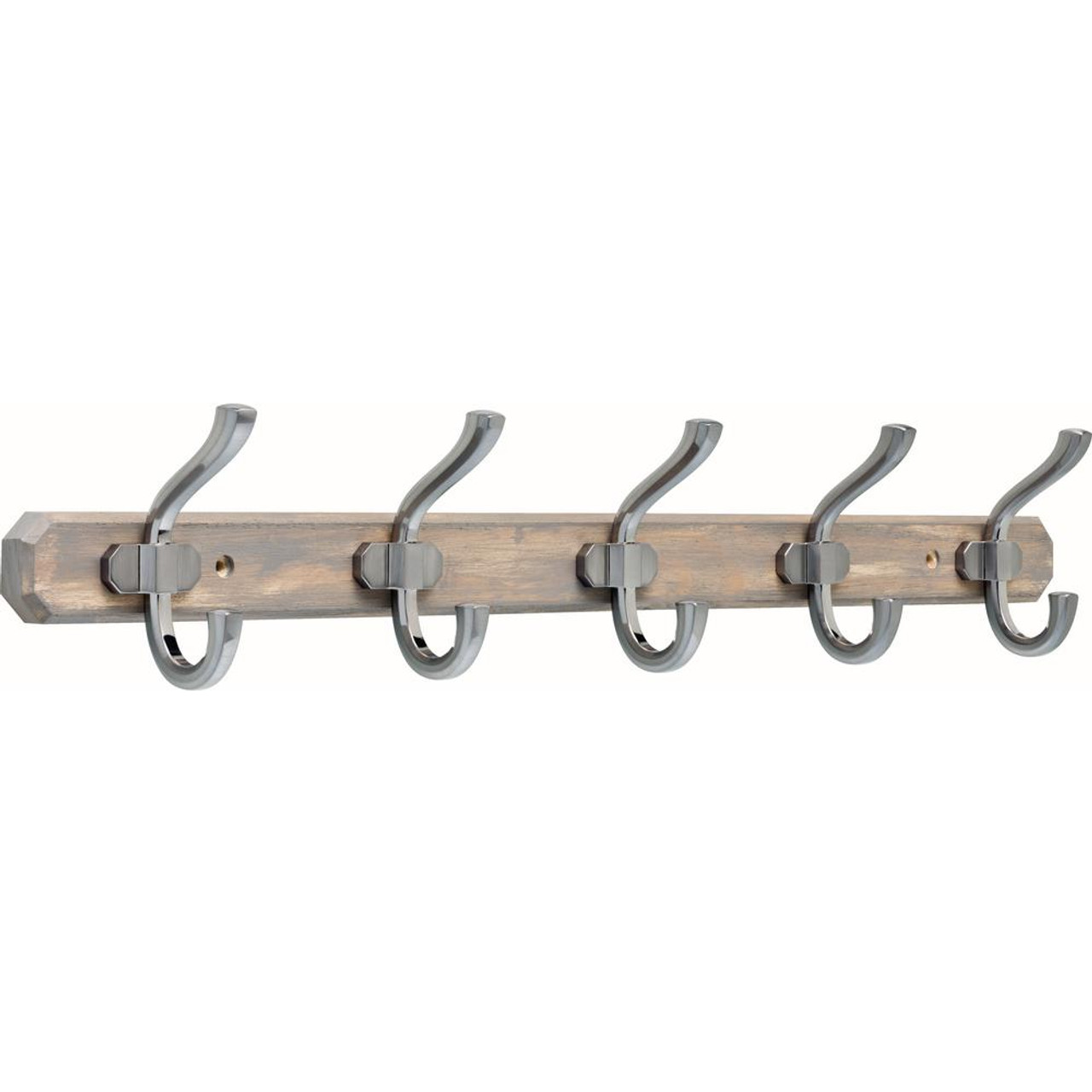 Liberty R38569-GWS 24" Graywash and Satin Nickel Hook Rack