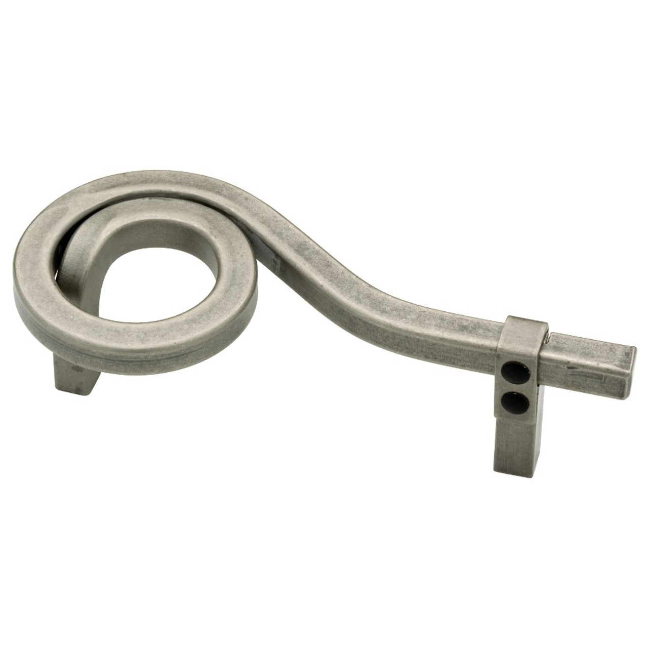 Liberty 65175PI 3 1/2" Iron Craft Swirl Cabinet Drawer Knob Pull Tumbled Pewter