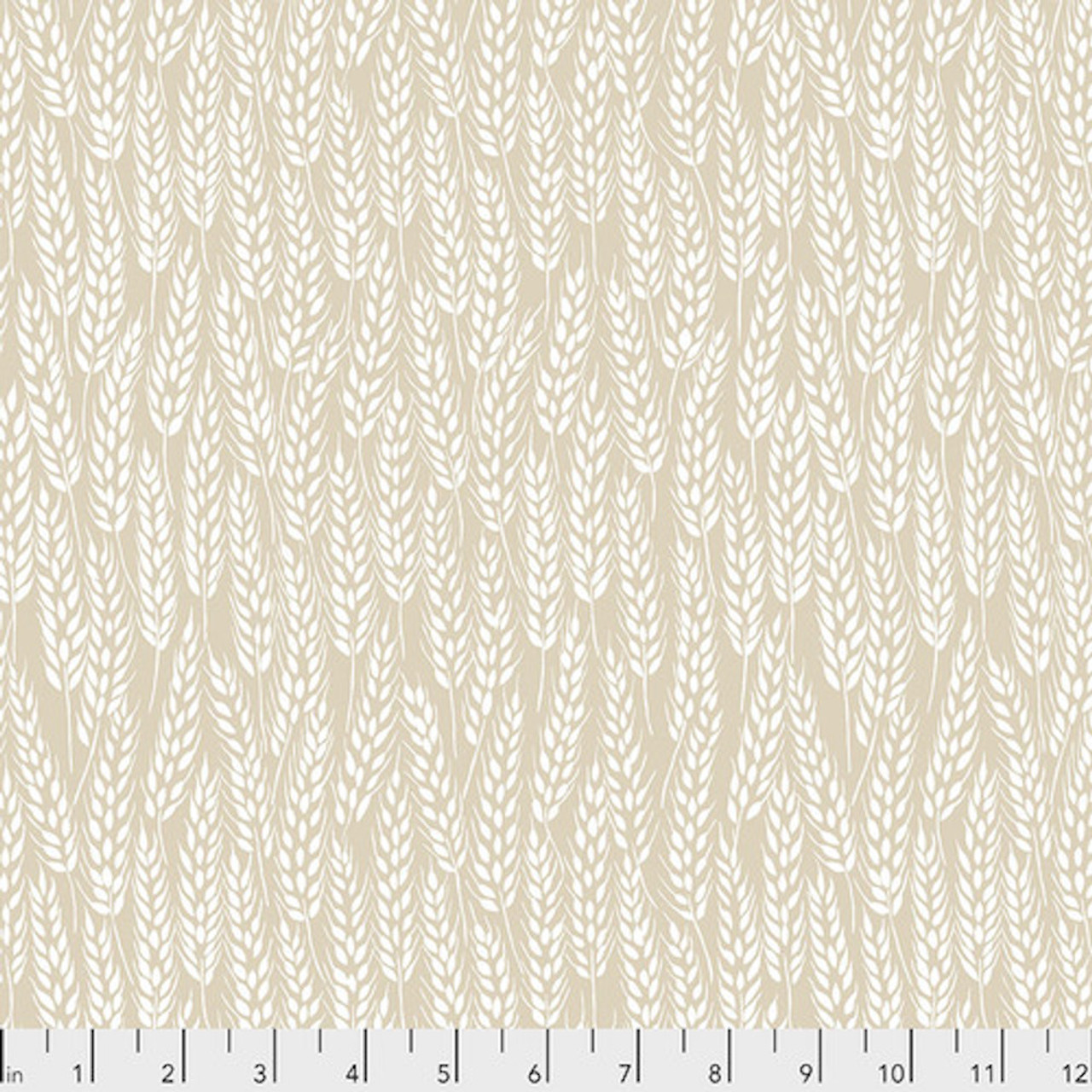 Snow Leopard PWSL078 Neddy's Meadow Meadow Grass Natural Cotton Fabric By The Yard