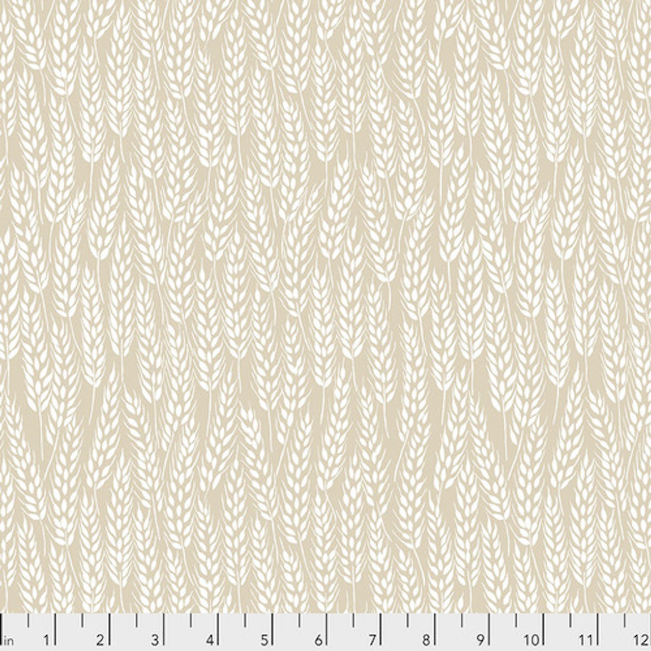 Snow Leopard PWSL078 Neddy's Meadow Meadow Grass Natural Cotton Fabric By The Yard