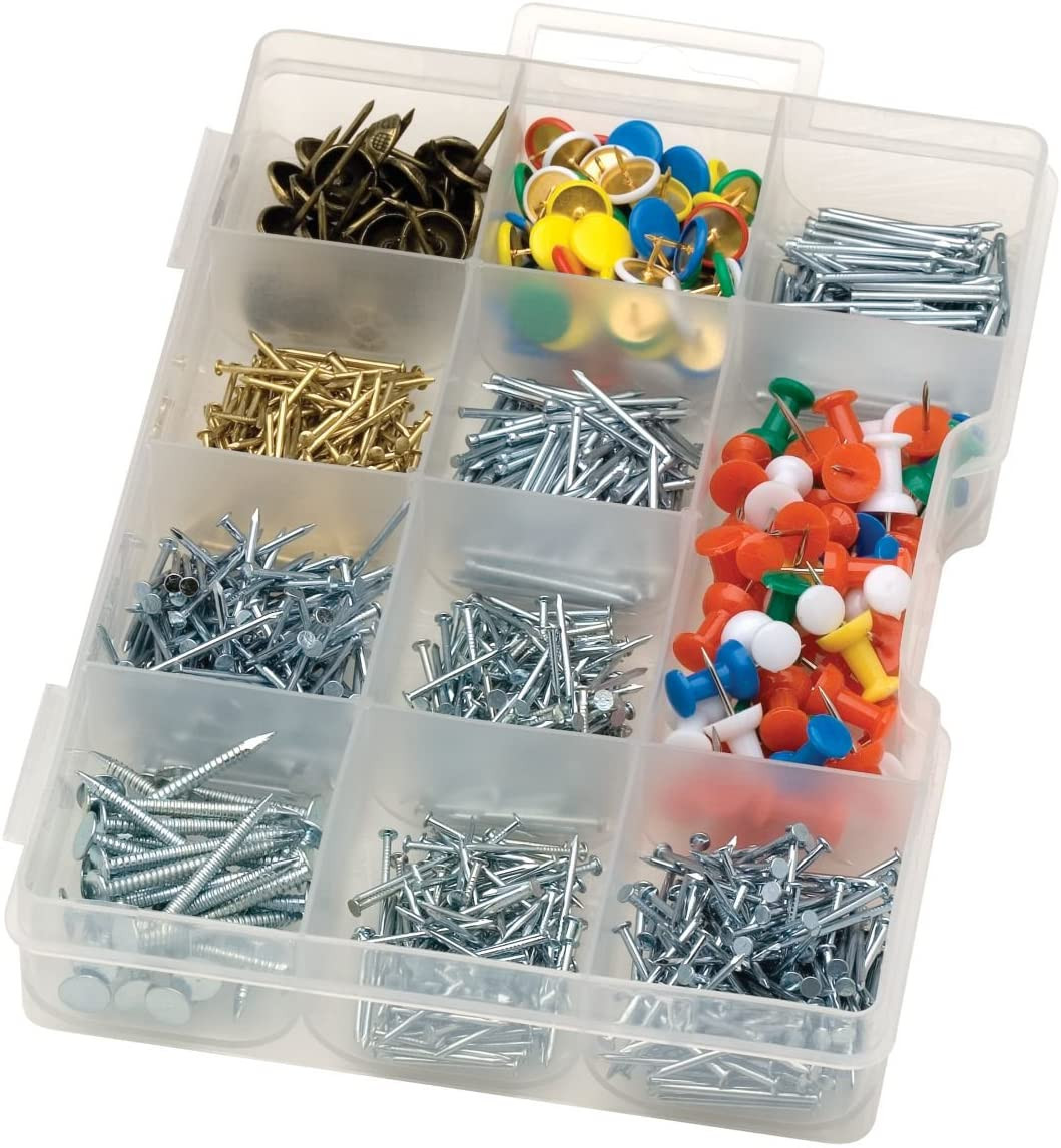 Project Basics 129734 1000 Piece Nail/Tack/Brad Assortment Pack (129734)