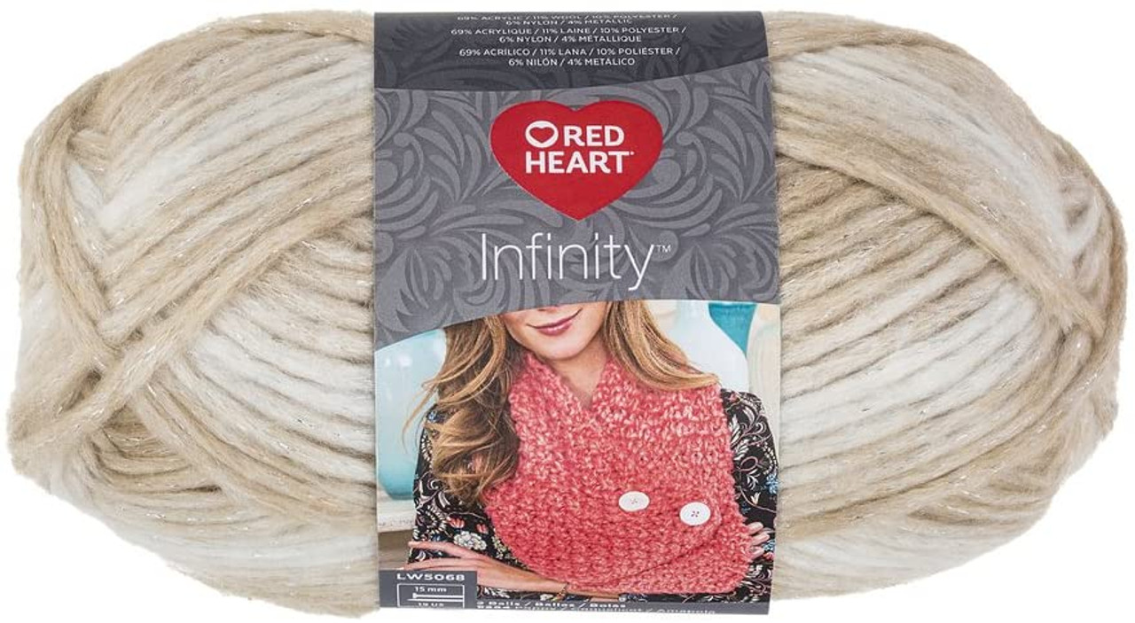 Red Heart Boutique Infinity Almond Knitting & Crochet Yarn