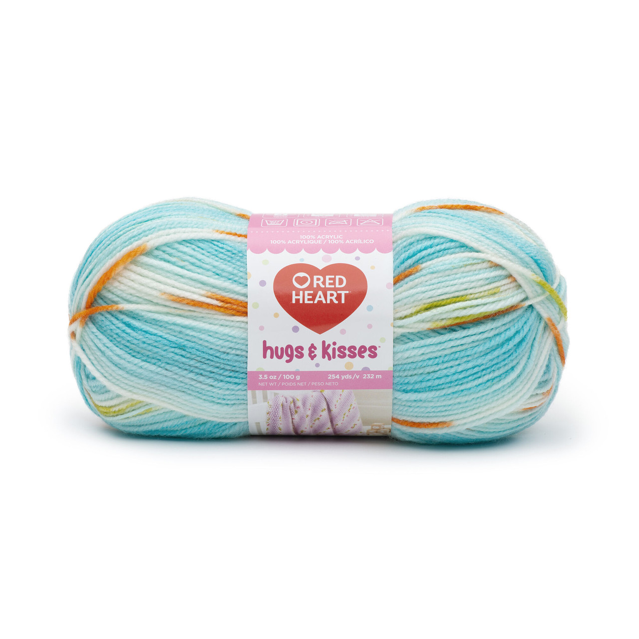 Red Heart Hugs & Kisses Aqua Knitting & Crochet Yarn