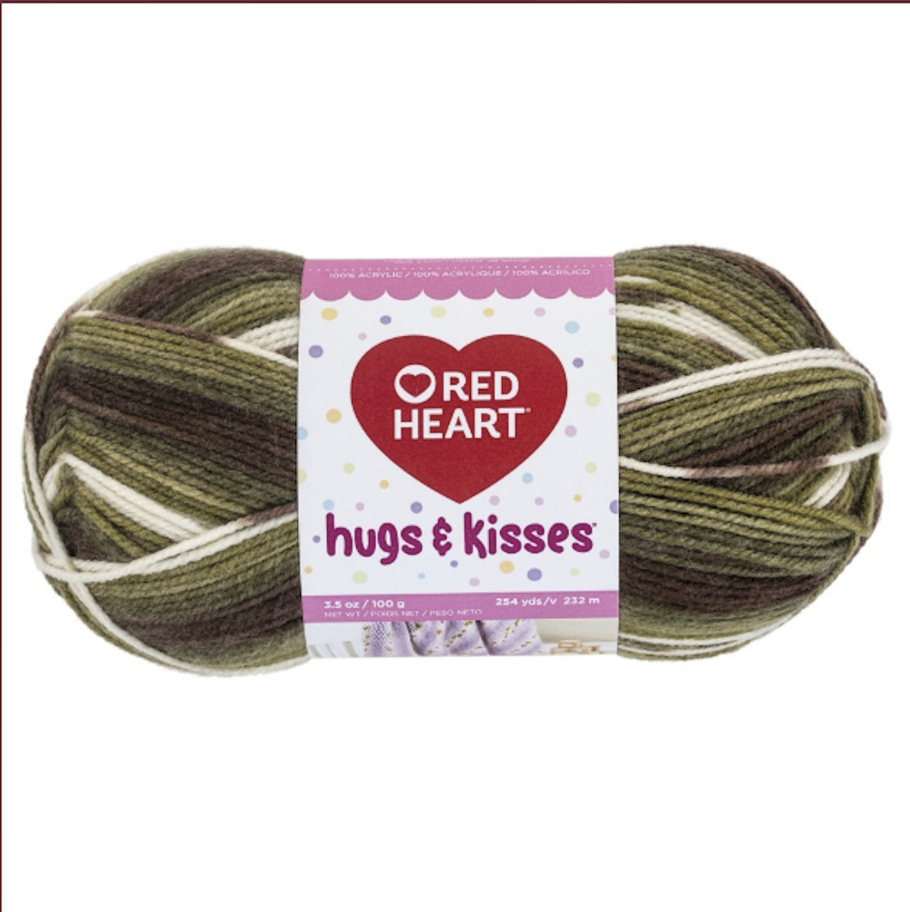 Red Heart Hugs & Kisses Camo Knitting & Crochet Yarn