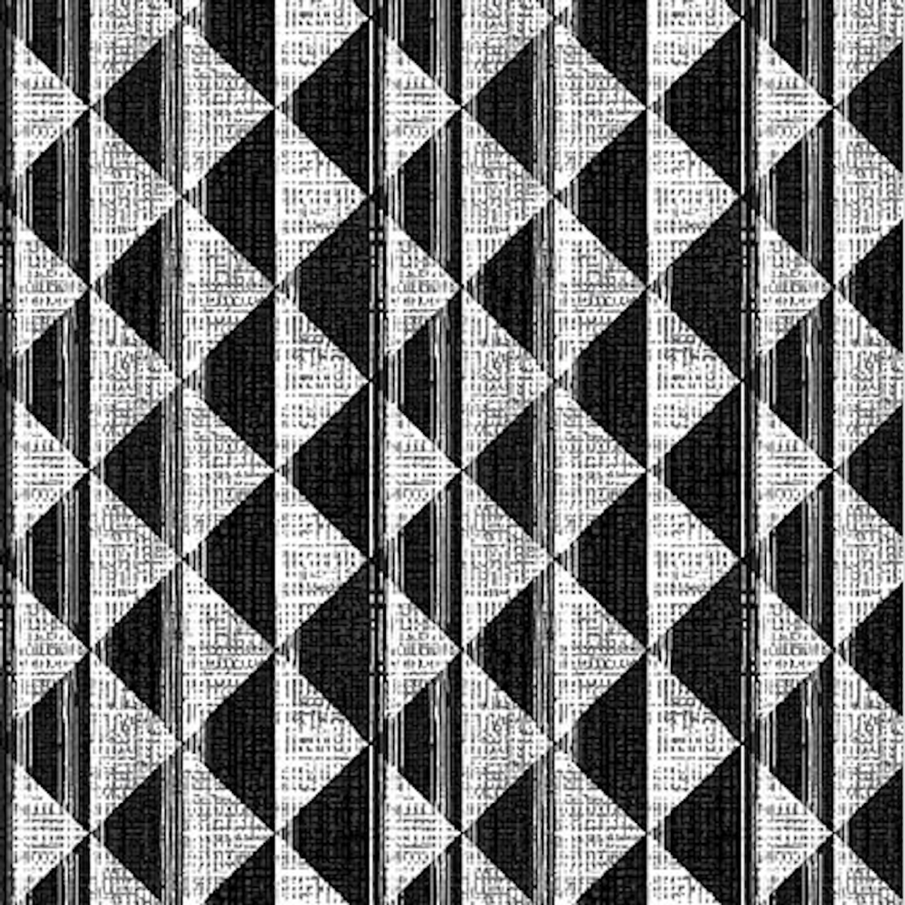 Studio e Beauty In Bloom E4826-91 Triangles Geometric Charcoal Cotton Fabric By Yard