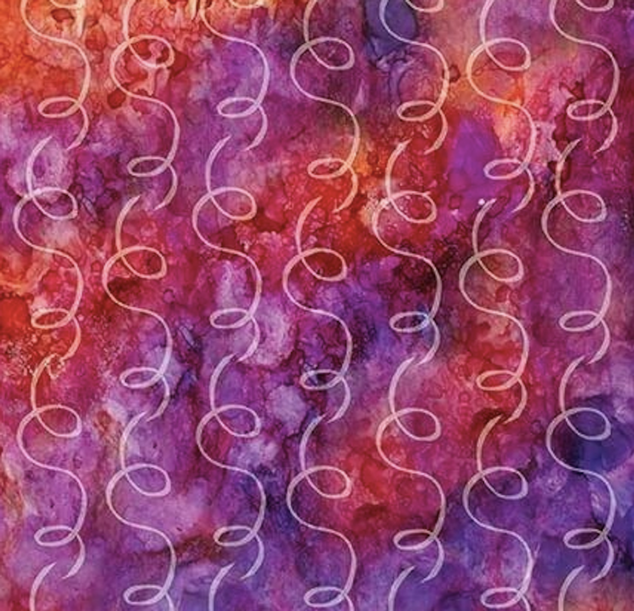 Studio e Coffee Break 4441-88 Swirl Texture Red Cotton Fabric By Yard
