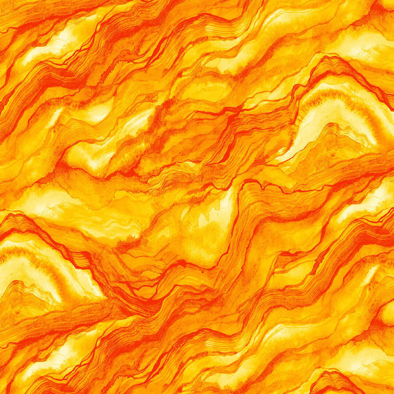 Blank Quilting 1061-33 Aziza Marble Orange Cotton Fabric by The Yard