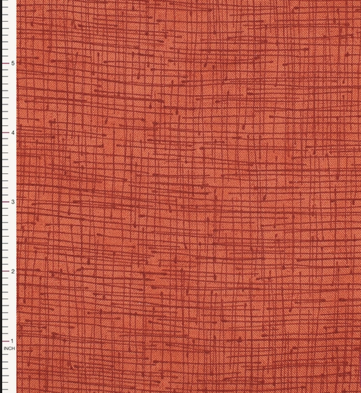 Groene bonen verkenner band Stof Fabrics 4500-966 Colour Flow Sketched Plaid Paprika Cotton Fabric By  The Yard