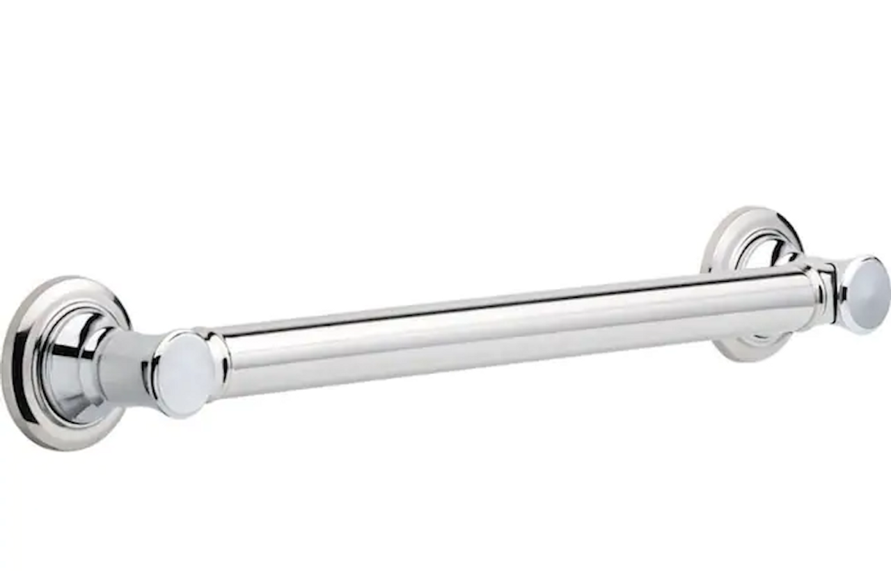 Delta 41618 18" Traditional Grab Bar Concealed Mount Polished Chrome Finish