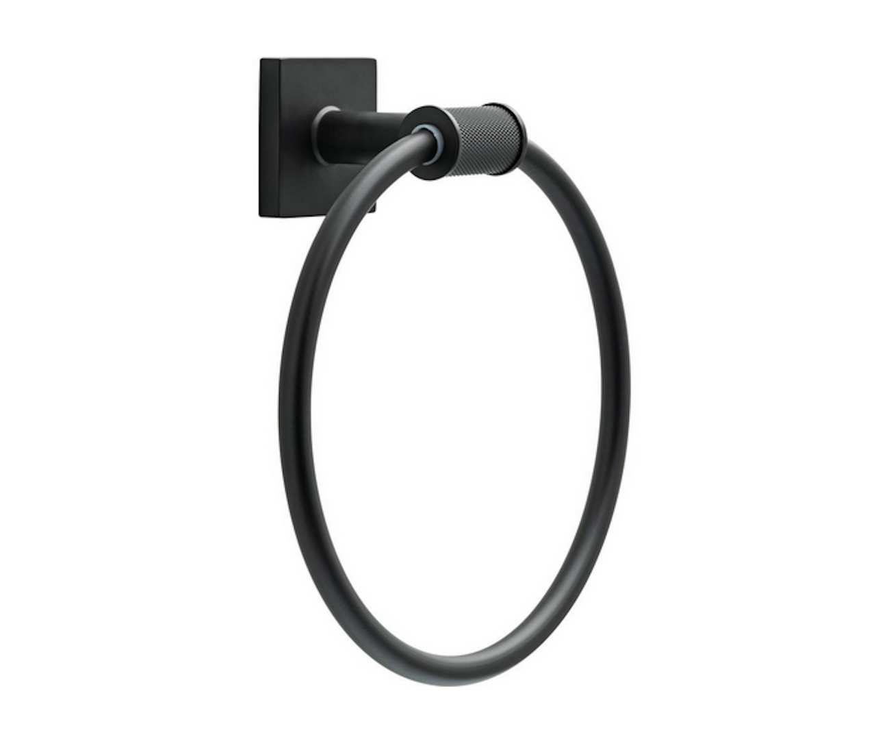 Delta AVE46-MB Averland Bath Towel Ring Matte Black Finish