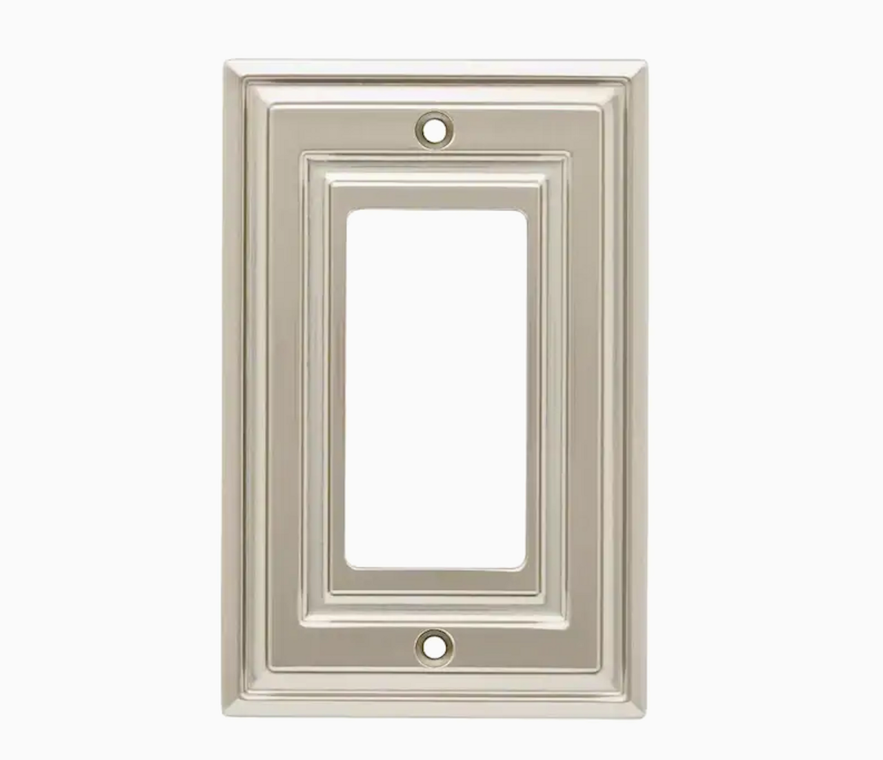 BRAINERD W36317-SN Windmere Satin Nickel Single GFCI Switch Wall Plate Cover