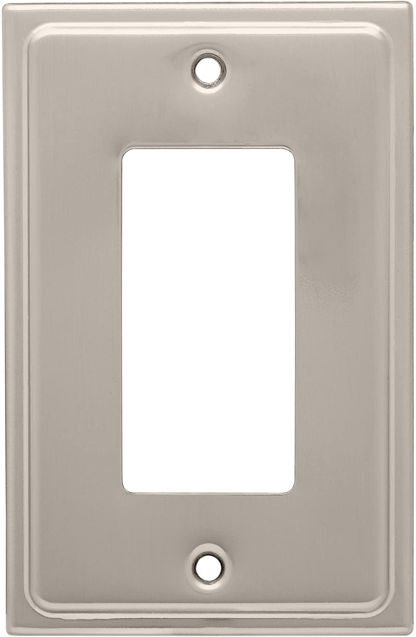 Liberty 126363  Satin Nickel Country Fair Single GFCI Decora Cover Wall Plate