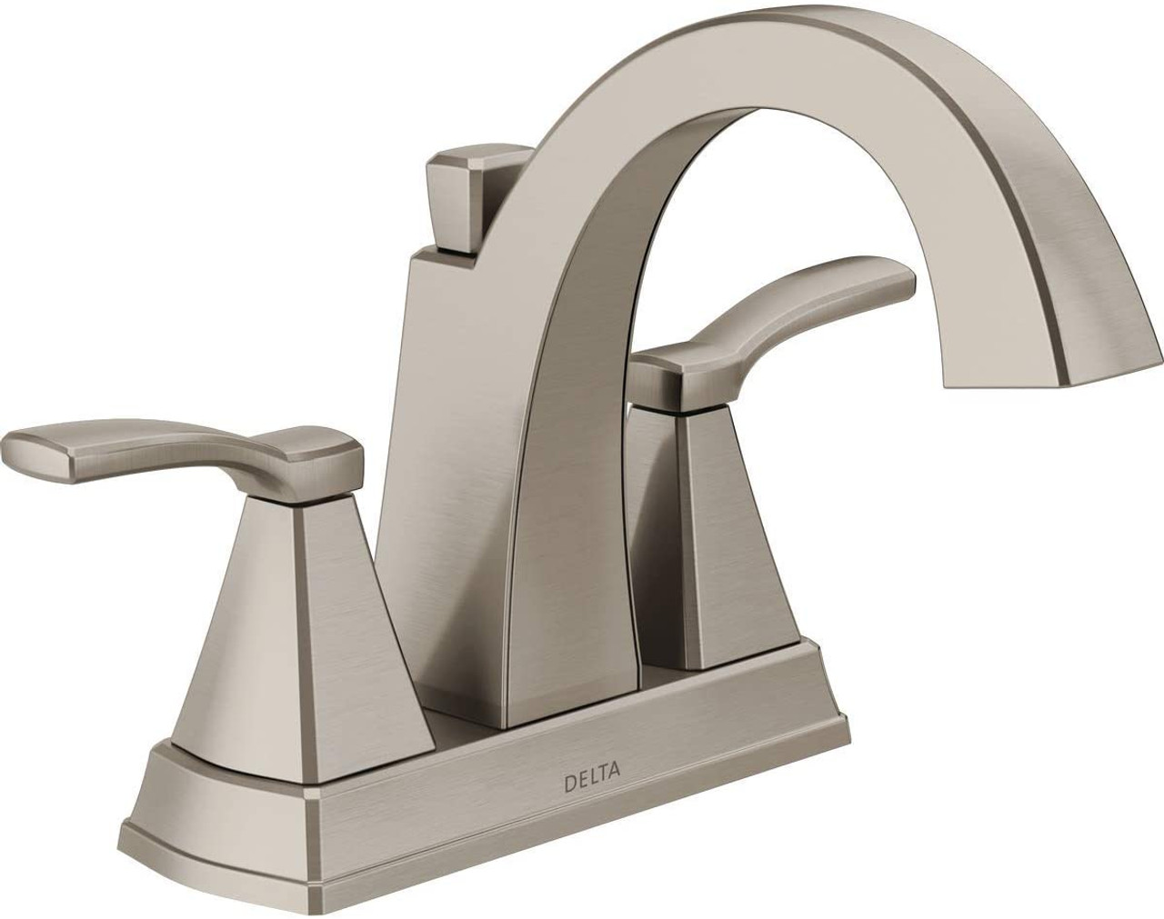 Delta Flynn 25768LF-SS Stainless Steel 2-Handle Centerset Bathroom Sink Faucet