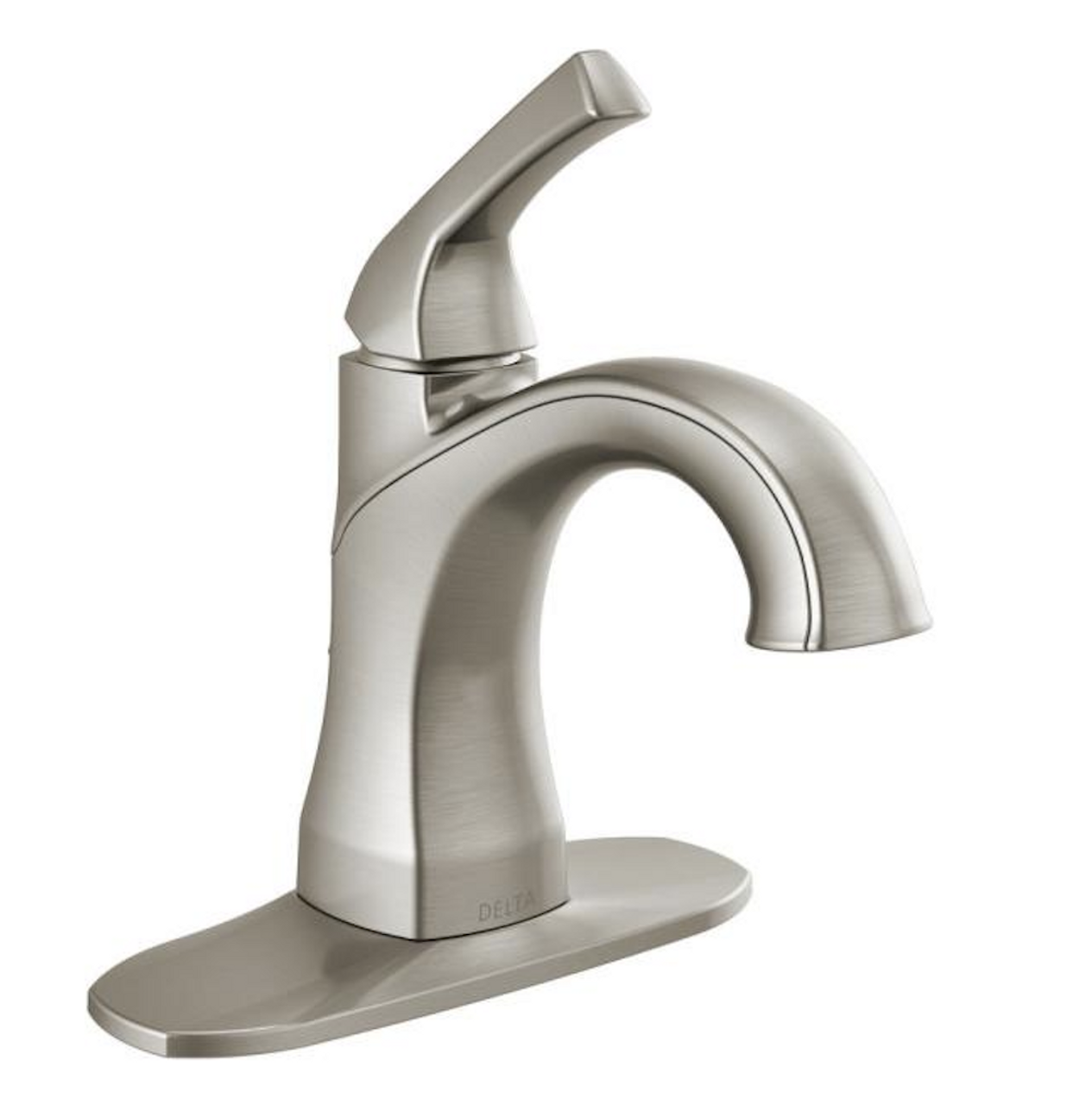 Delta 15770LF-SP Portwood Satin Nickel 1-Handle Single Hole 4" Centerset Bath Faucet