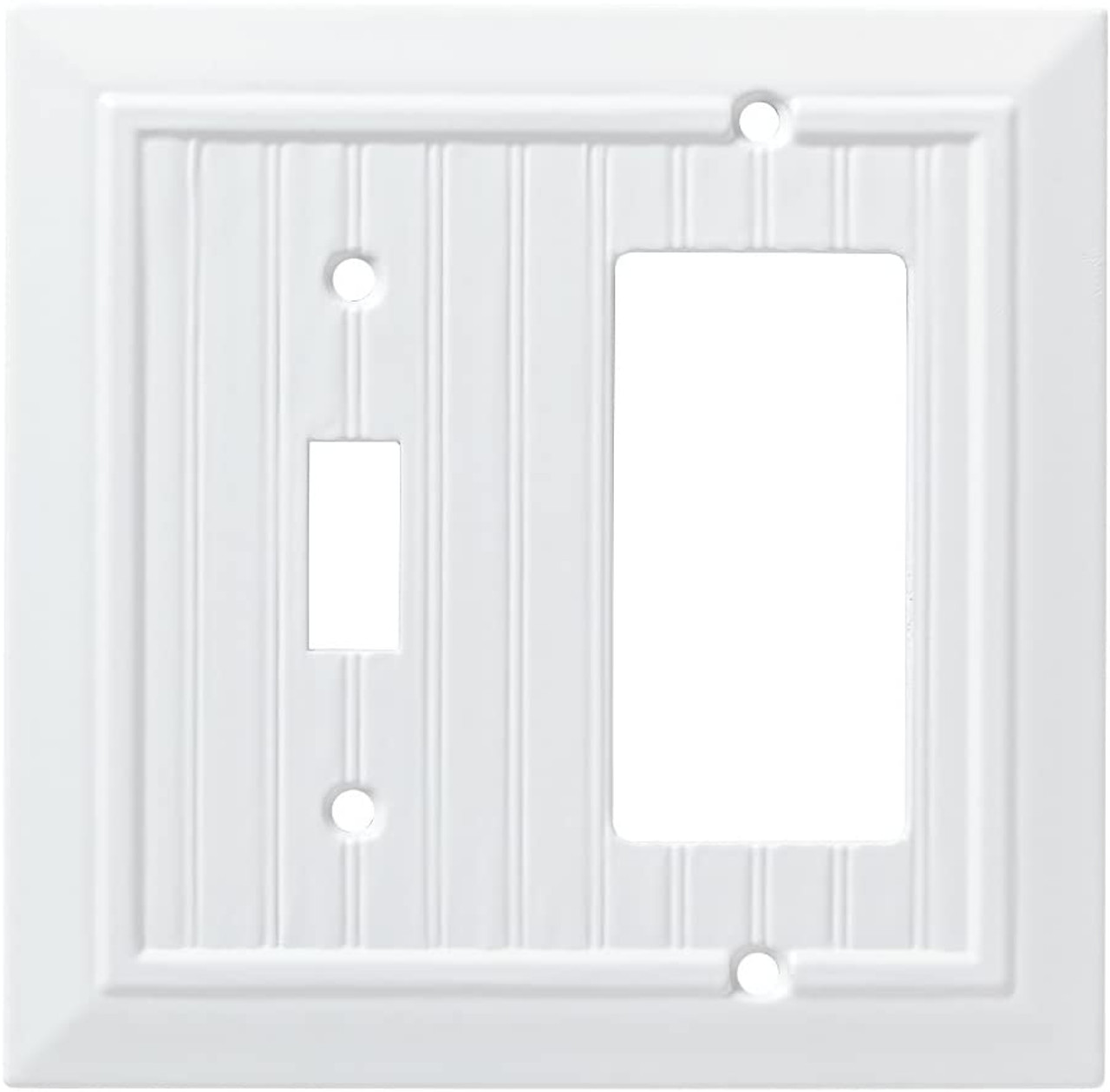 Franklin Brass W35270-PW Beadboard Single Switch / GFCI Wall Plate Cover