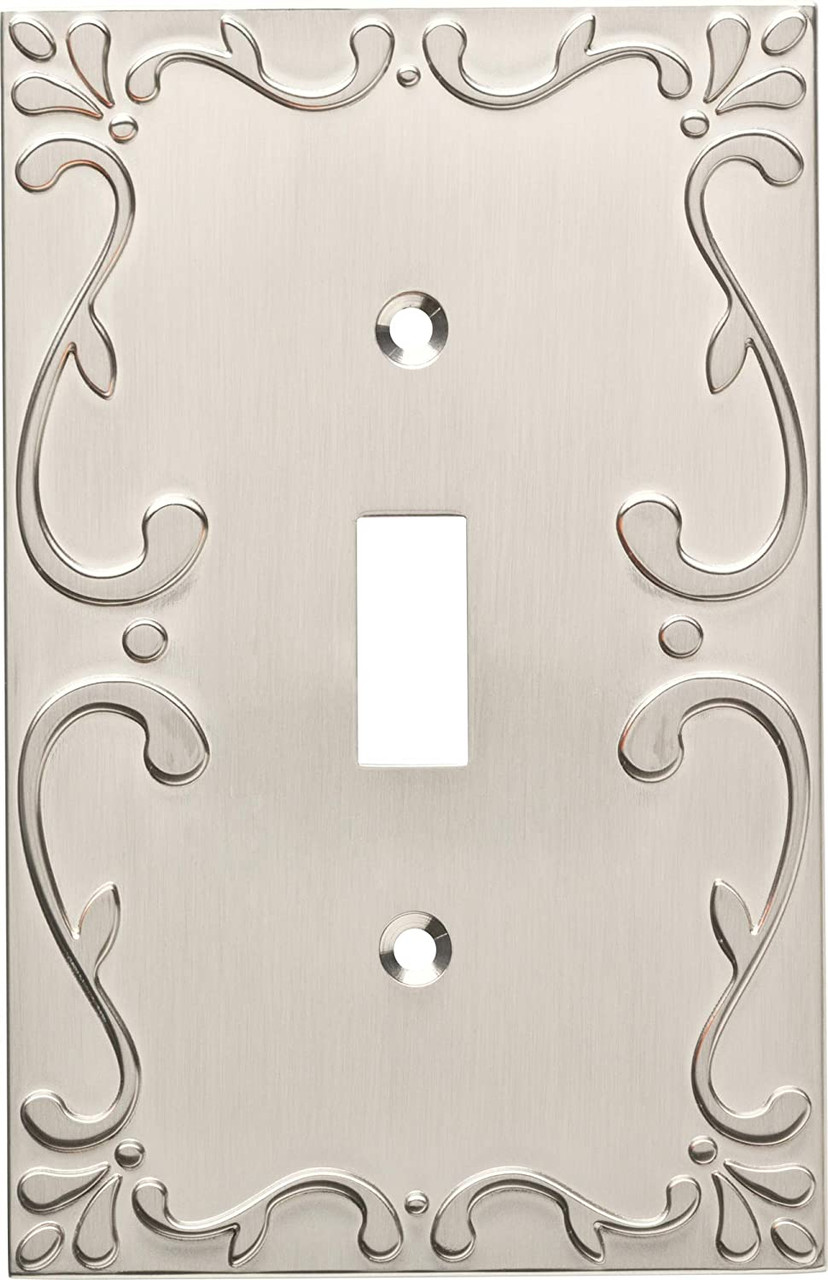 Franklin Brass W35070-SN Satin Nickel Classic Lace Single Switch Cover Wall Plate