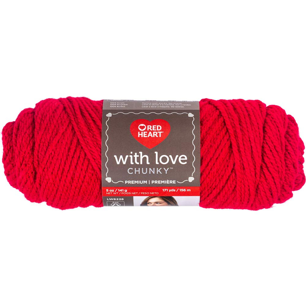 Red Heart With Love Chunky Holly Berry Knitting & Crochet Yarn