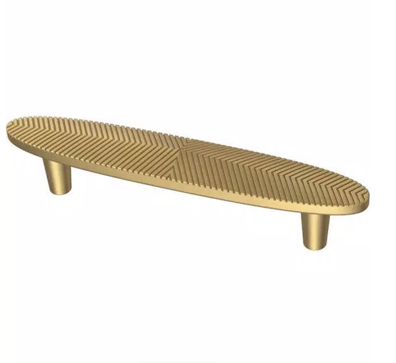 Liberty P39353C-117 3 3/4" Modern Herringbone Cabinet Pull Brushed Brass 2 Pack