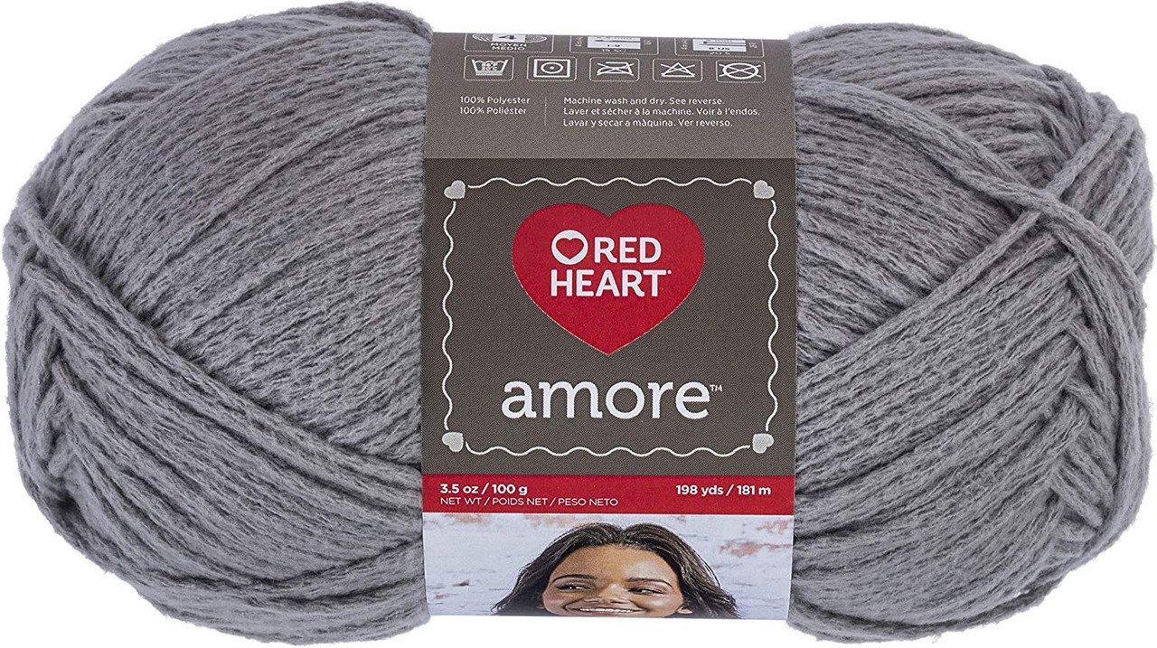 Red Heart Amore Earl Gray Knitting & Crochet Yarn