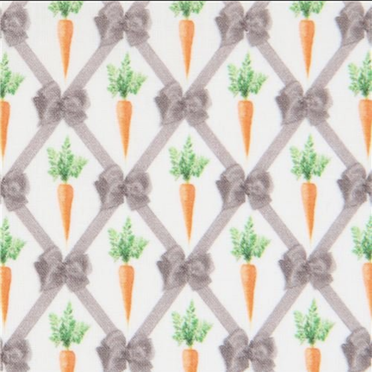 Stof of France Petite Lapins Carrots Cotton Quilting Fabric By The Yard
