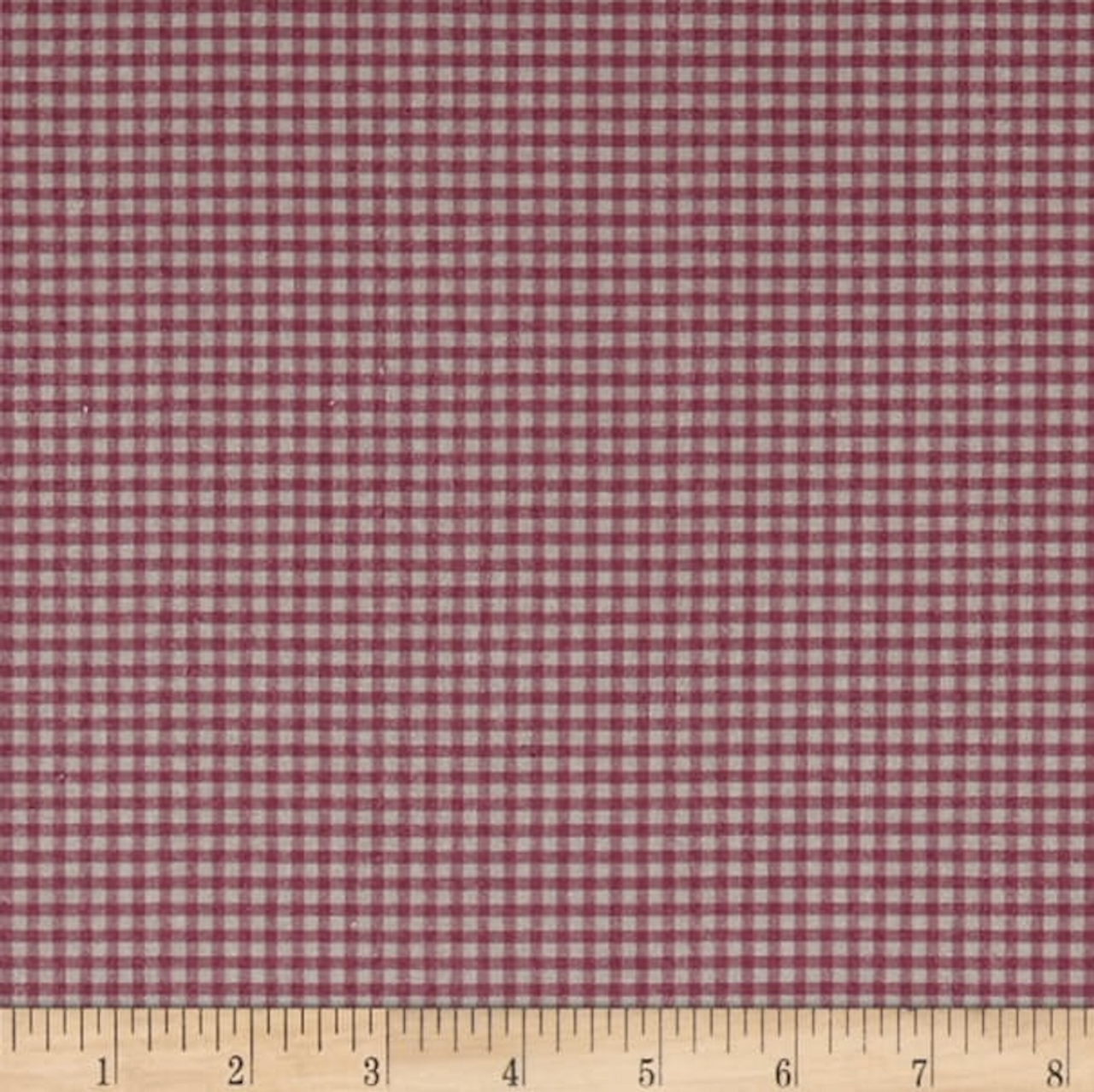 Stof of France Printemps Check Pink Cotton Quilting Fabric By The Yard