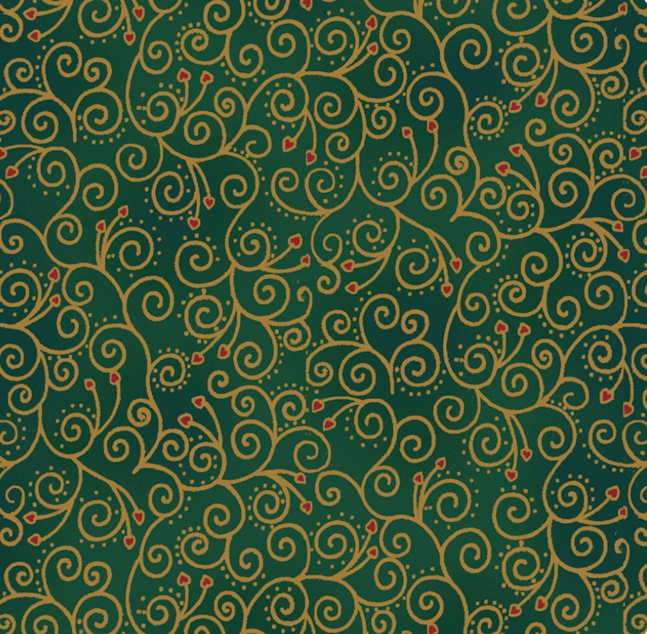 Stof Amazing Stars 4594-808 Green Cotton Fabric By The Yard