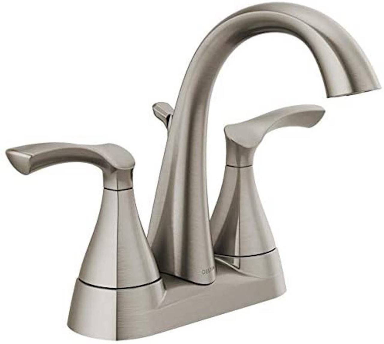 Delta 25748LF-SP Sandover Centerset Bath Faucet Spotshield Brushed Nickel