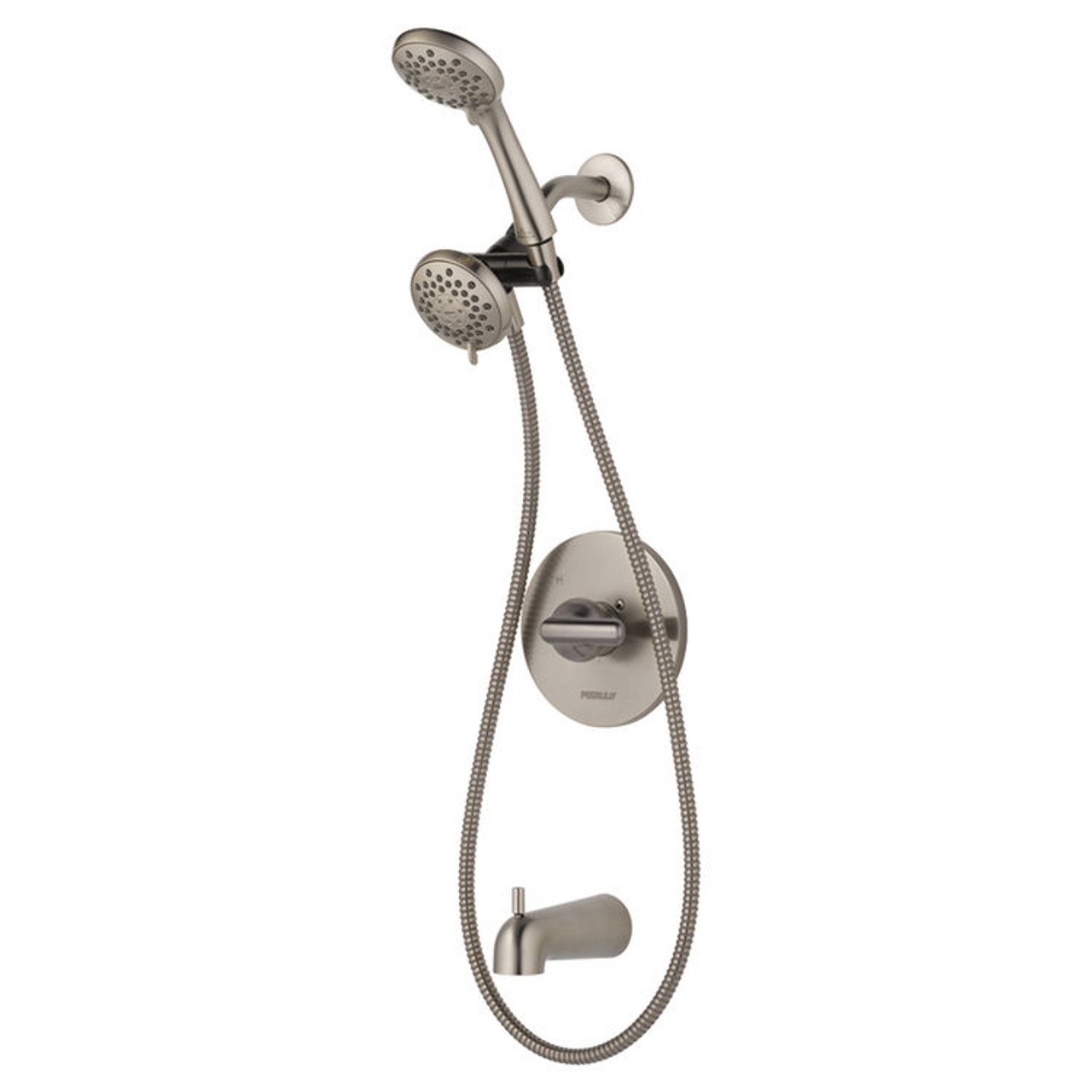 Peerless P18437-BN Dulcet Bathtub & Shower Faucet w/ Valve Brushed Nickel