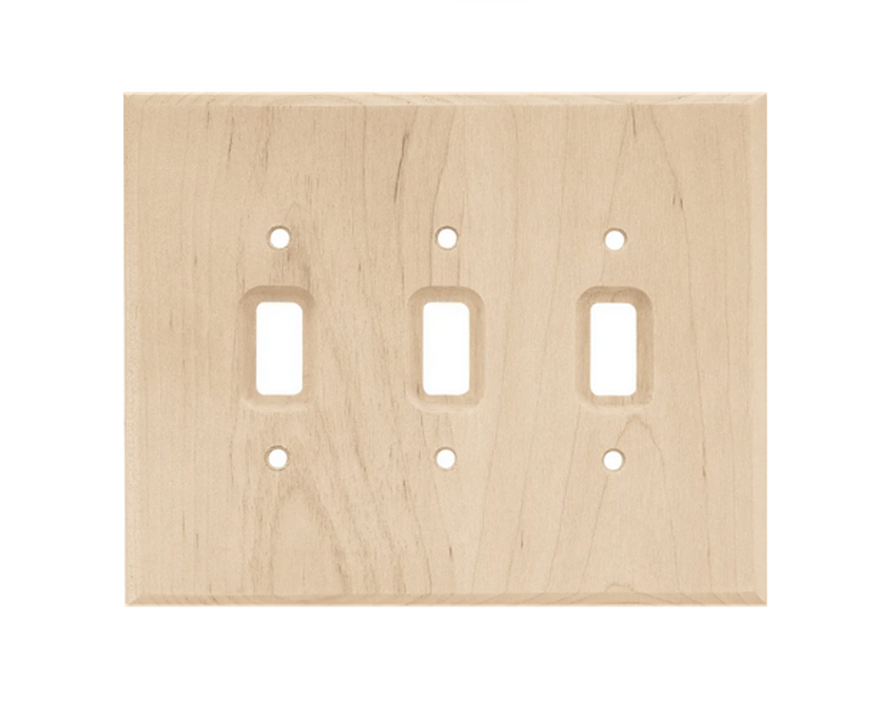 Franklin Brass W10395-UN Unfinished Wood Triple Switch Wall Plate Cover