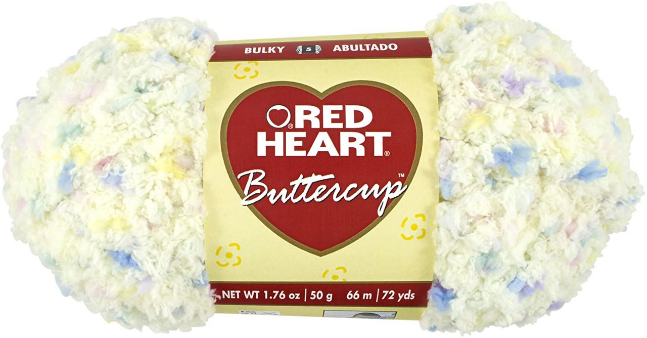 Red Heart Buttercup Lt Yellow Multi Knitting & Crochet Yarn