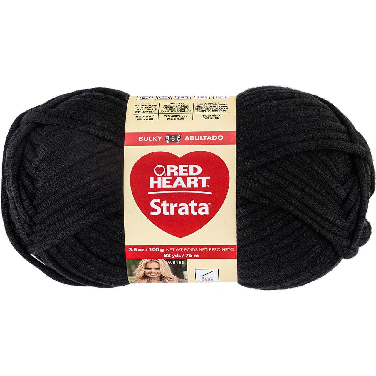 Red Heart Strata Black Knitting & Crochet Yarn